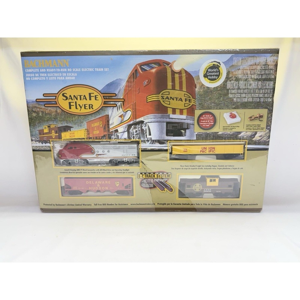 Bachmann HO Santa Fe Flyer Train Set Ready To Run 0647 Atlas Diesel Engine 00647